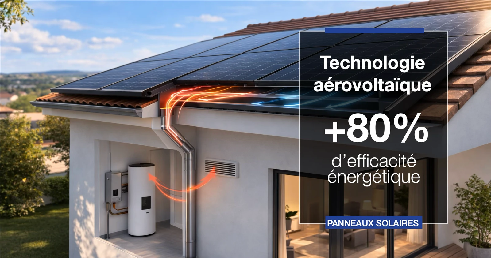 Panneaux solaires aérovoltaïques